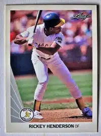Rickey Henderson Leaf 1990 Card #160