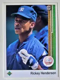 Rickey Henderson Upper Deck 1989 Card #210