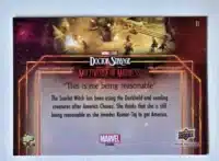 Doctor Strange Card 10 Upper Deck 2023 Universe of Madness Back