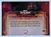 Doctor Strange Card 27 Upper Deck 2023 Universe of Madness Back