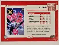 Storm Marvel Annual 2020-21 card #17 Back