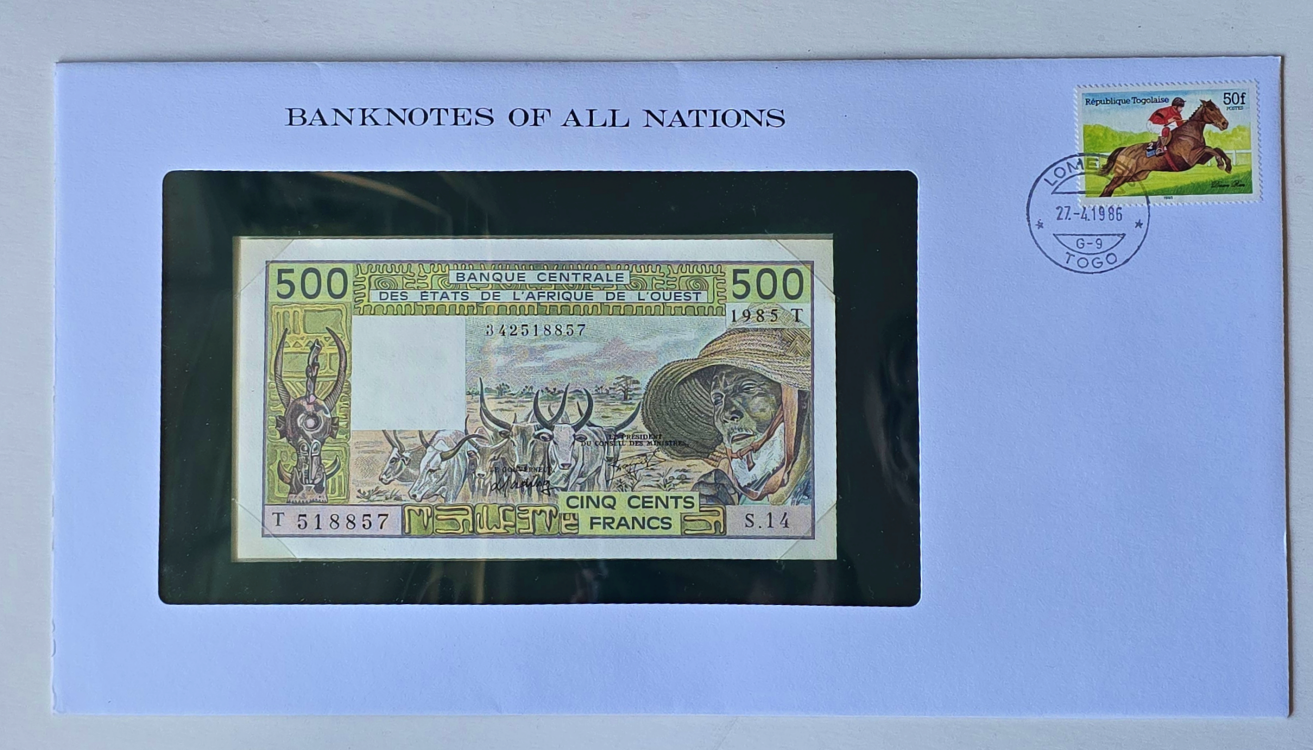 Togo Banknote 500 franc