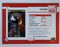 Venom Marvel Annual 2020-21 Upper Deck #6 Back