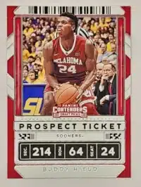Buddy Hield Draft Picks Panini Contenders 2020-21 #24 red