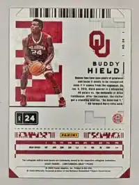 Buddy Hield Draft Picks Panini Contenders 2020-21 #24 red Back