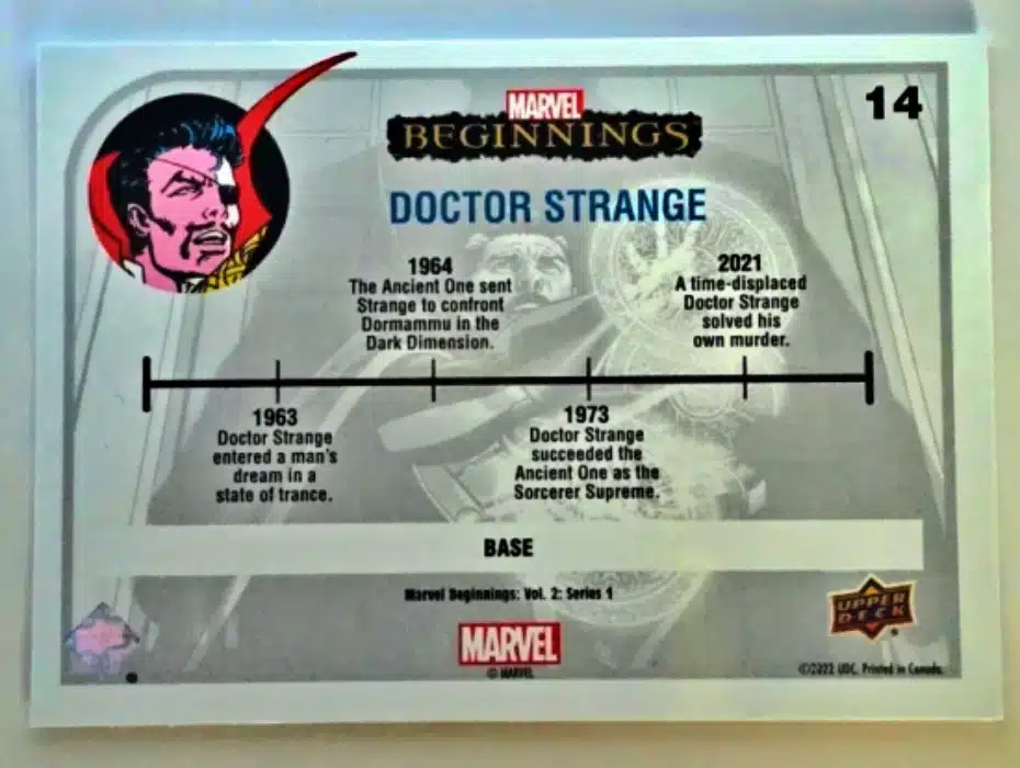 Doctor Strange Marvel Beginnings 2022 #14 Back