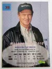 Morgan Shepherd Silver 96 Classic 1996 Card #28