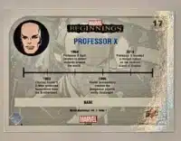 Professor X Marvel Beginnings 2022 #17 Back