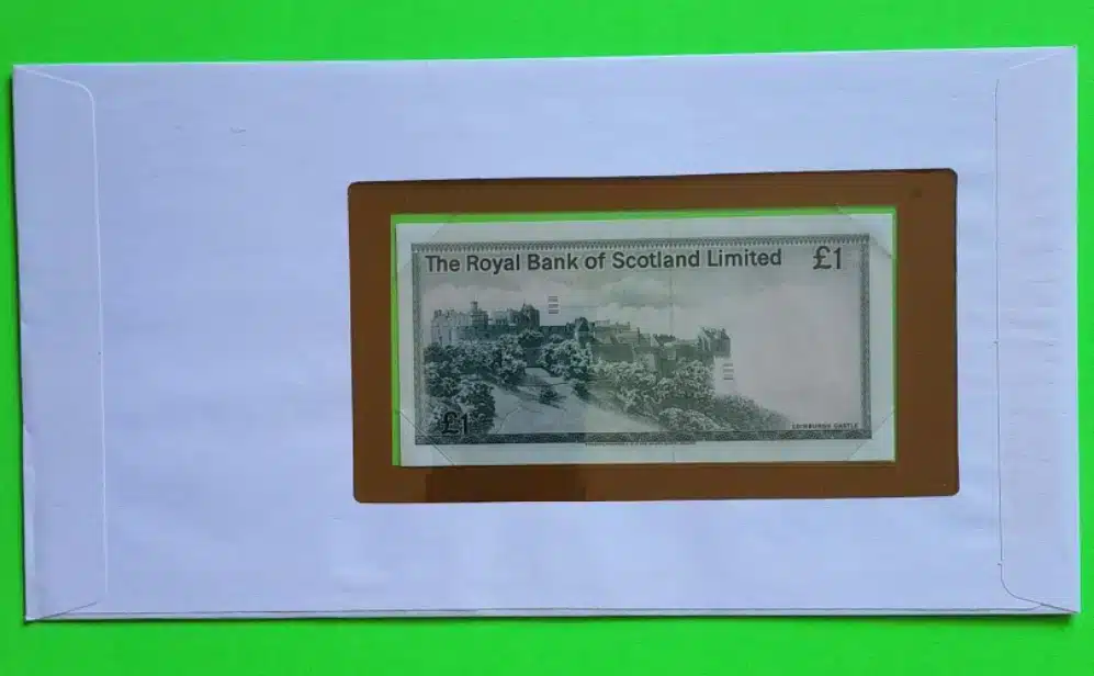 Scotland Banknote 1 Pound No 564689 Back