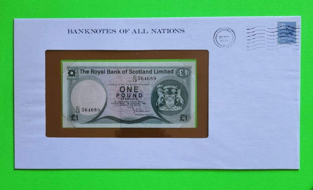 Scotland Banknote 1 Pound No 564689