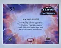 Love and Thunder Card #53 Upper Deck 2023 back