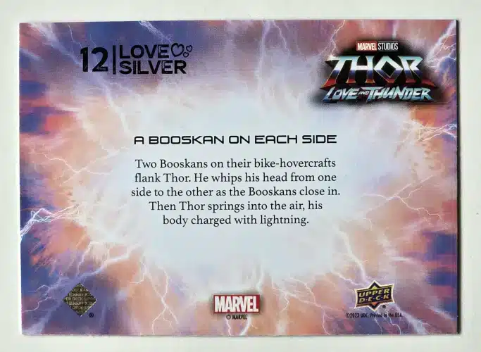 Silver Parallel 12 Love And Thunder UD 2023 back