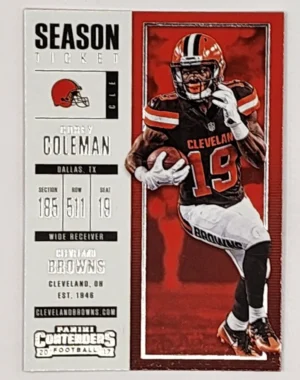 Panini Contenders 2017 Browns-Coleman #43