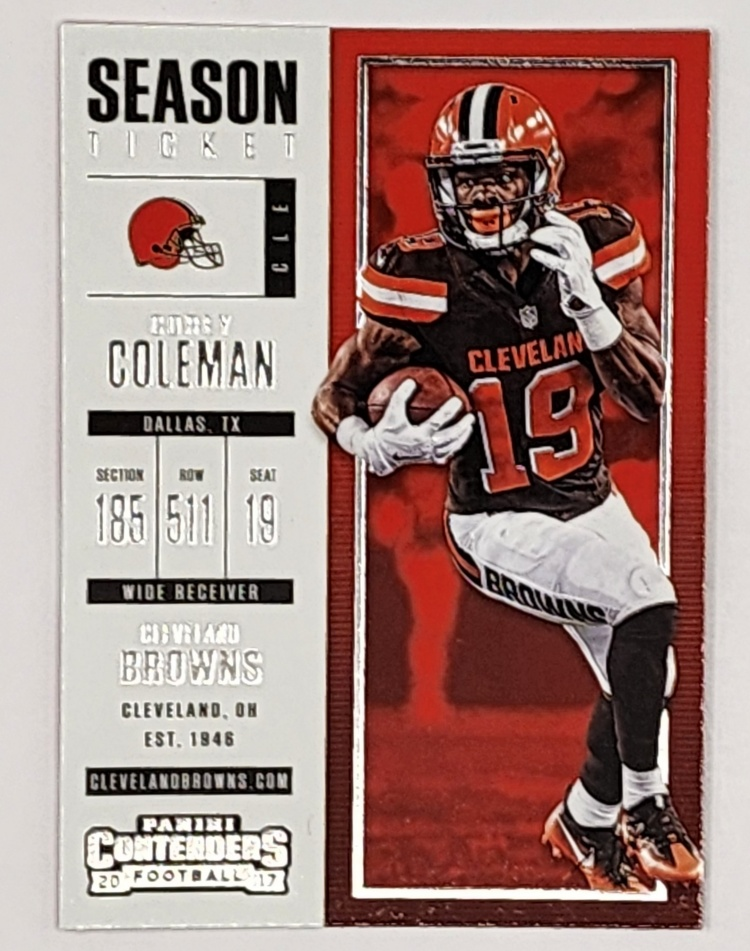 Panini Contenders 2017 Browns-Coleman #43