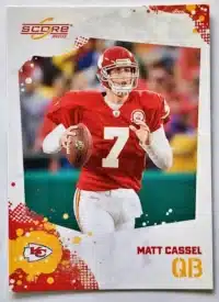 Score 2010 Singles Kansa City Chiefs-Matt Cassel