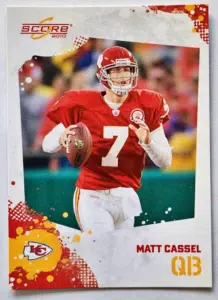 Score 2010 Kansas city Chiefs Singles-Matt Cassel