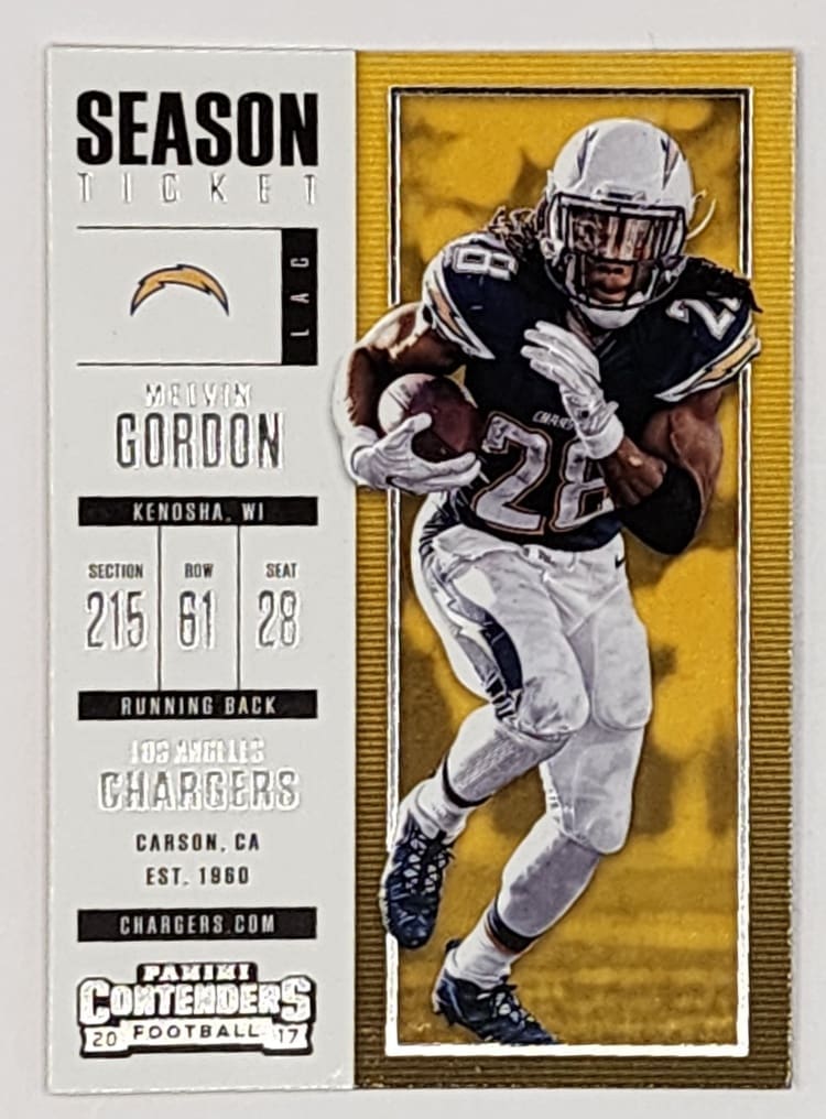 Panini Contenders 2017 San Diego Chargers Singles