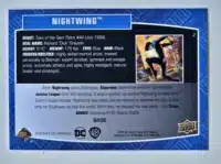 Nightwing Upper Deck 2023-24 #2 Back