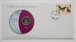 Belize Coin-Stamped Envelope