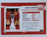 Black Widow Marvel Annual 2020-21 card #39 back