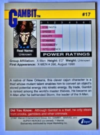 Gambit Impel Marketing 1991 #17 Back