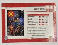 Jean Grey Marvel Annual 2020-21 card #46 Back