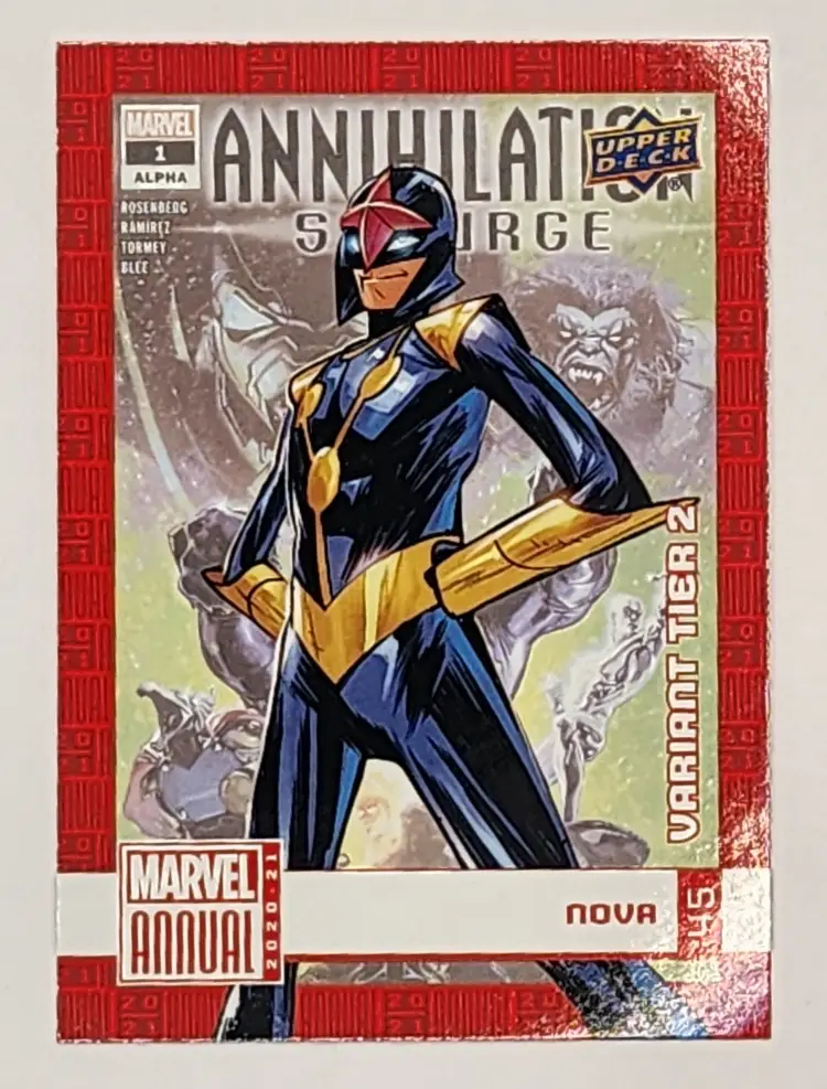 Nova Marvel Annual 2020-21 Variant Tier 2 card #45