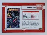 Omega Red Marvel Annual 2020-21 card #20 Back