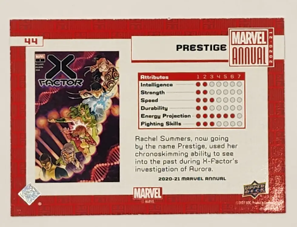 Prestige Marvel Annual 2020-21 Variant Tier 1 card #44