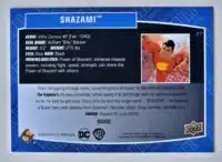 Shazam Upper Deck 2023-24 Card #27 Back
