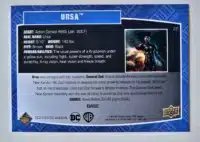 Ursa Upper Deck 2023-24 Card #20 back