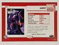 Wasp Marvel Annual 2020-21 Variant Tier 2 card #21 Back