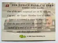 28 Texaco Havoline Classic 1996 #33 Back