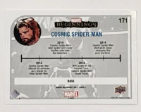 Cosmic Spider-Man Marvel Beginnings Card #171 back
