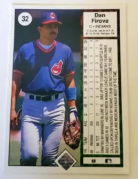 Upper Deck 1989 Cleveland Indians-Dan Firova #32 back