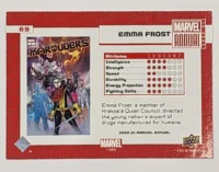 Emma Frost Marvel Annual 2020-21 Card #69 back
