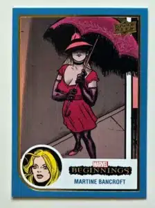 Martine Bancroft Marvel Beginnings 2022 #54 Blue Border
