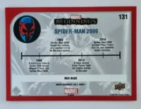 Spider-Man 2099 Marvel Beginnings 2022 #131 Red Border back
