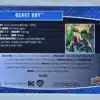 Beast Boy Upper Deck 2023-24 Card #73 back
