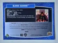 Blood Scarab Upper Deck 2023-24 Card #70 back