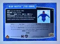 Blue Beetle Ted Kord Upper Deck 2023-24 Card #46 Back