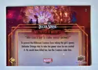 Doctor Strange Card 2 Upper Deck 2023 back