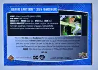 Green Lantern-Guy Gardner Upper Deck 2023-24 Card #48 back