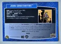 John Constantine Upper Deck 2023-24 Card #50 Back