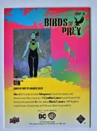 Sin Upper Deck 2023-24 Card #BP-4 Back