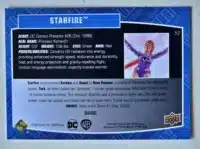 Starfire Upper Deck 2023-24 Card #52 back