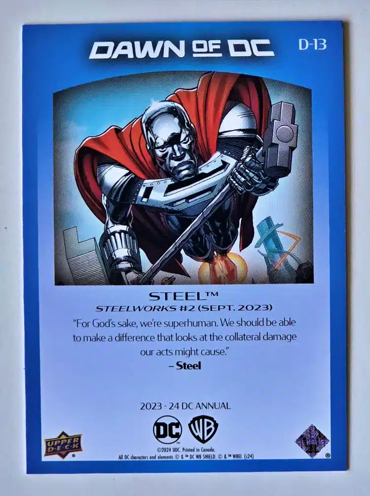 Steel Dawn of DC UD 2023 #D-13 Back