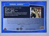 Vandal Savage Upper Deck 2023-24 Card #56 back