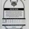 Hoops 2020 Panini Charlotte Hornets-Dwayne Bacon back