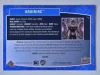 Brainiac Upper Deck 2023-24 #75 DC Comic Card back